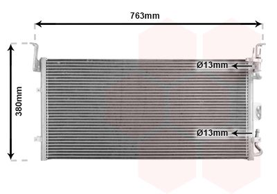 VAN WEZEL 82005083 / Condensatore, Climatizzatore