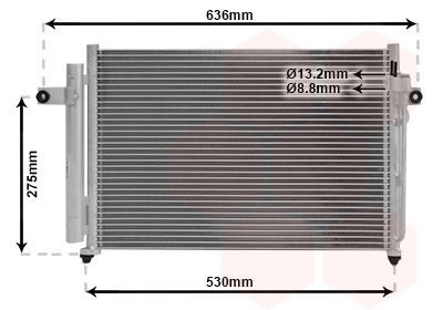 VAN WEZEL 82005090 / Condensatore, Climatizzatore