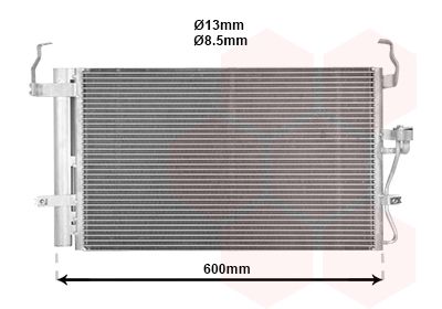 VAN WEZEL 82005092 / Condensatore, Climatizzatore