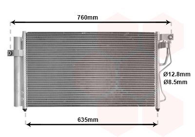 VAN WEZEL 82005178 / Condensatore, Climatizzatore