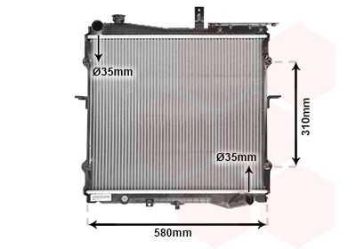 VAN WEZEL 83002024 / Radiatore, Raffreddamento motore