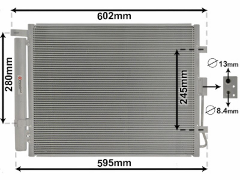VWZ condenser with drier