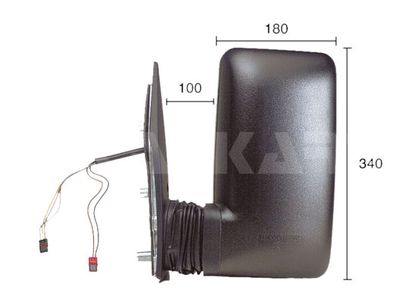 ALKAR 9227977 / Specchio retrovisore esterno