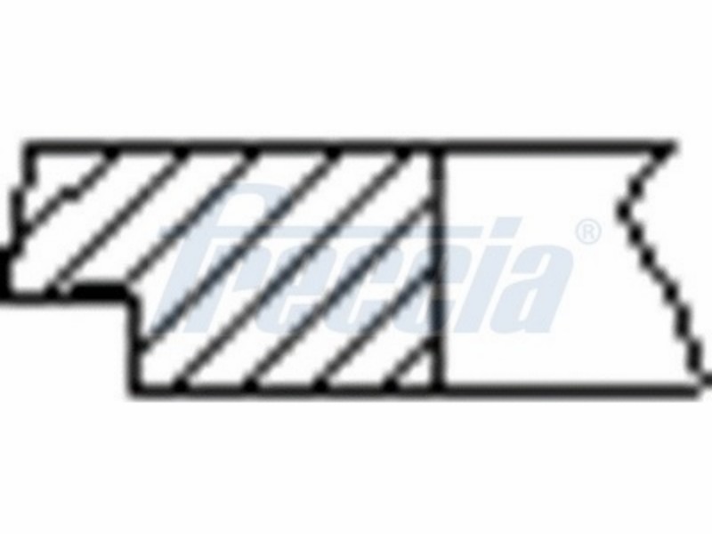 Freccia segmenti bmwstd 1 cyl.