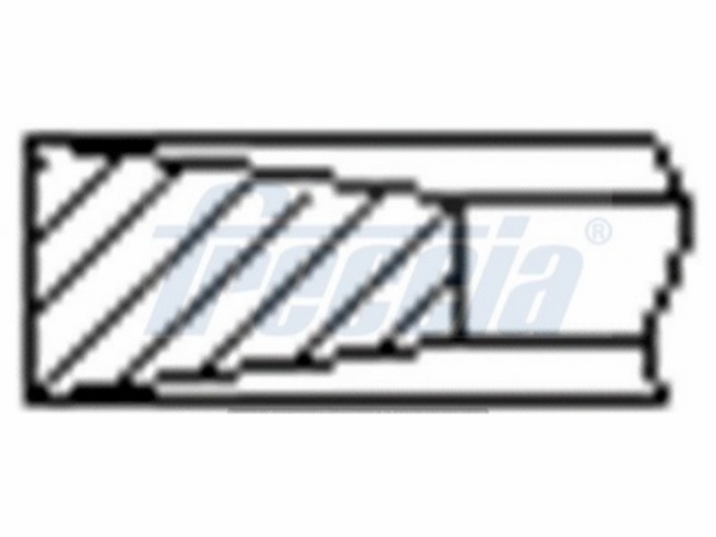 Freccia segmenti Peugeot std D75 1 cyl.