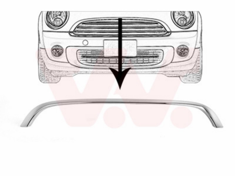 Modanatura griglia superiore cromata MINI - MINI (BMW) R56 - mod. 11/06 - 12/10 OE 51132751040