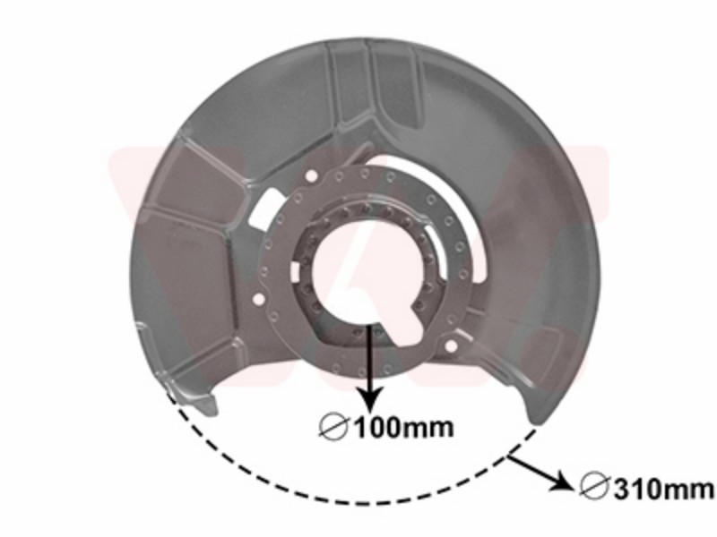 Dust shield BMW 3 E36 90-98 front l dust shield