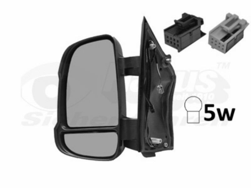 Specch. elett. SX Ducato/Boxer 06+ +Temp
