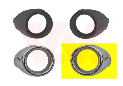 VAN WEZEL 1807595 / Griglia di ventilazione, Paraurti ** Equipart **