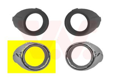 VAN WEZEL 1807596 / Griglia di ventilazione, Paraurti ** Equipart **