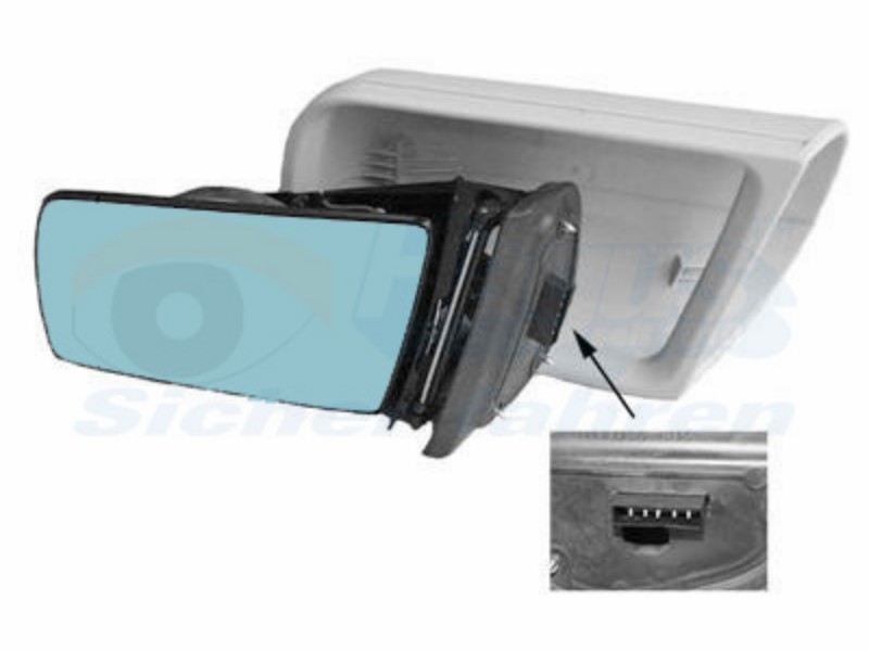 Electric rear-view mirror left