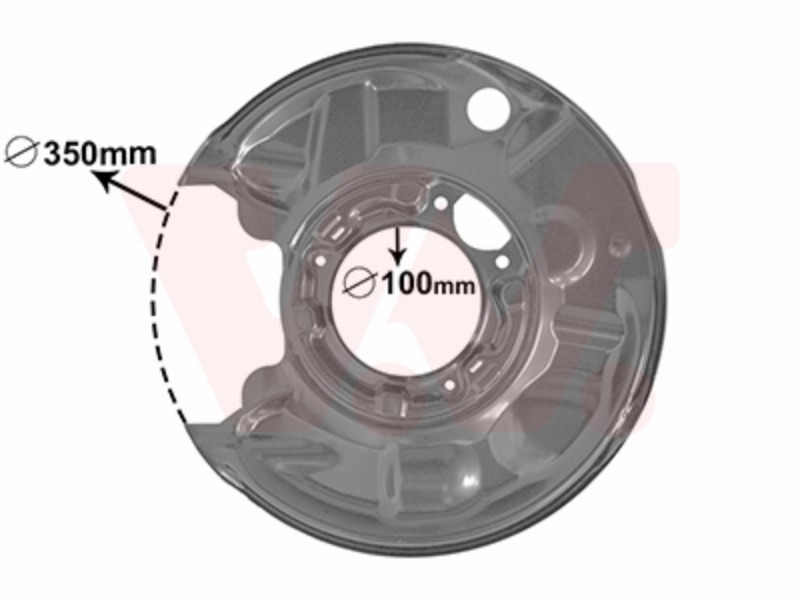 Dust shield W203/C209/CL203 00-07 r l dust shield