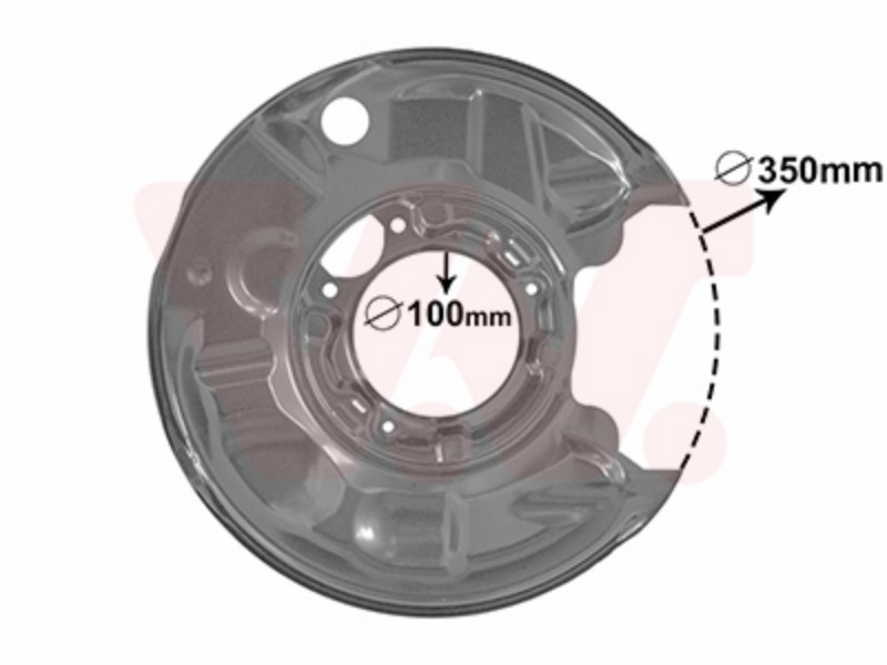 Dust shield W203/C209/CL203 00-07 r r dust shield