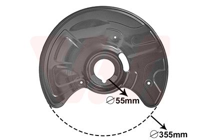 VAN WEZEL 3041371 / Lamiera paraspruzzi, Disco freno