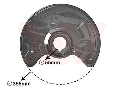 VAN WEZEL 3041372 / Lamiera paraspruzzi, Disco freno