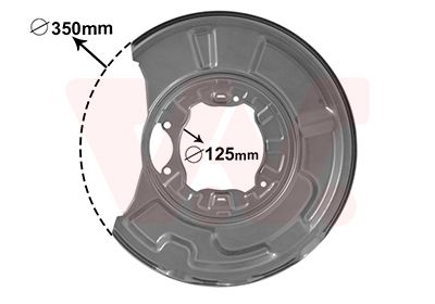 VAN WEZEL 3041373 / Lamiera paraspruzzi, Disco freno