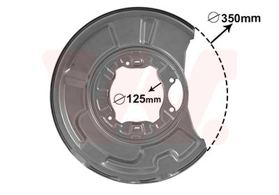 VAN WEZEL 3041374 / Lamiera paraspruzzi, Disco freno