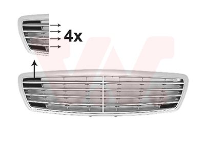 VAN WEZEL 3041518 / Griglia radiatore ** Equipart **