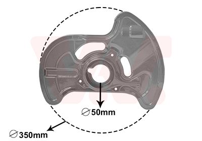 VAN WEZEL 3091372 / Lamiera paraspruzzi, Disco freno