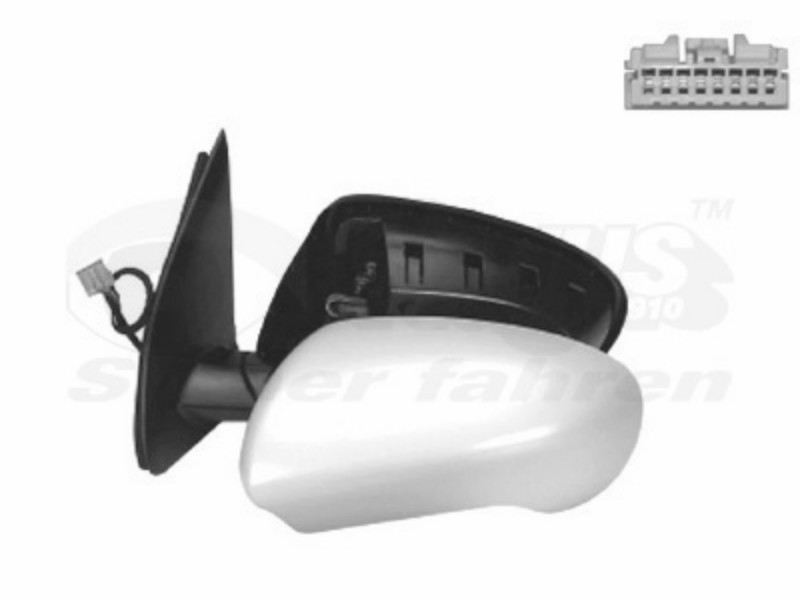 Electric rear-view mirror left
