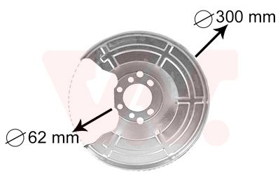 VAN WEZEL 3745371 / Lamiera paraspruzzi, Disco freno