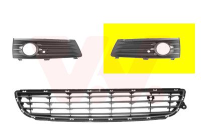VAN WEZEL 3792593 / Griglia di ventilazione, Paraurti ** Equipart **