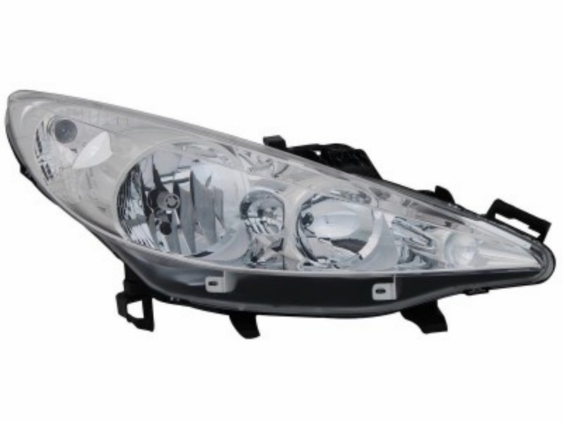 Proiettore DX with flashersx Peugeot 207 H7+H1