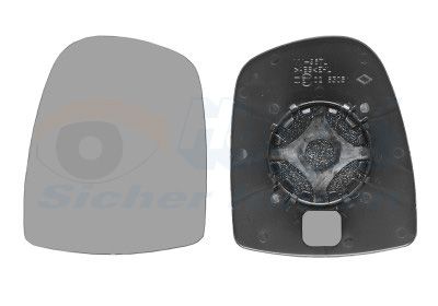 VAN WEZEL 4394831 / Vetro specchio, Specchio esterno * HAGUS *