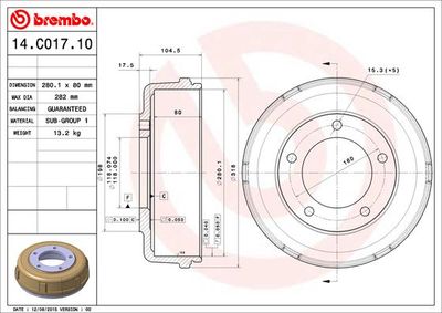 Tamb. f. posteriore Ford Transit bus (fd_ _, fb_ _