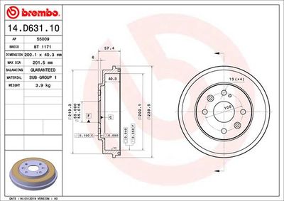 Tamb. f. posteriore Mazda 323 f VI (bj) 09/98-05/0