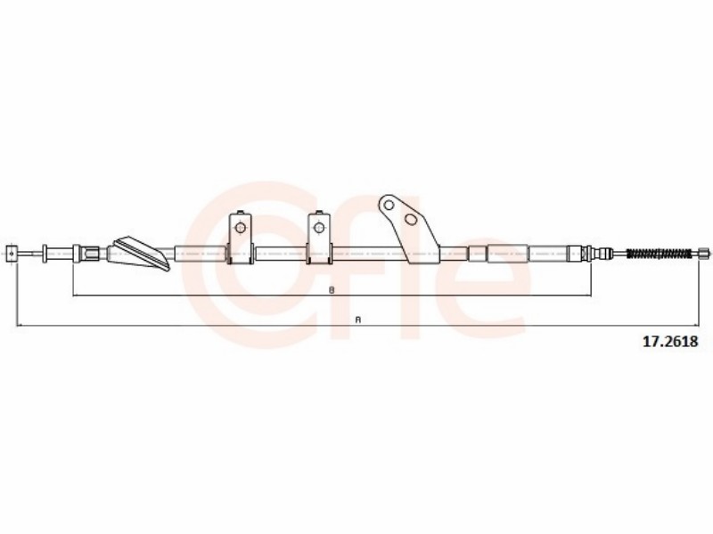 Brake cables Subaru impreza all gd-gc 2,0VRX sti turbo (EJ207)