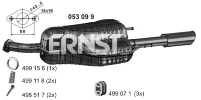 GATES 05-3099 / Flessibile radiatore