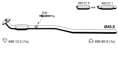 GATES 05-3426 / Flessibile radiatore