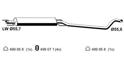 GATES 05-4034 / Flessibile radiatore