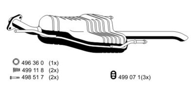 GATES 05-4096 / Flessibile radiatore
