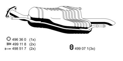 GATES 05-4119 / Flessibile radiatore