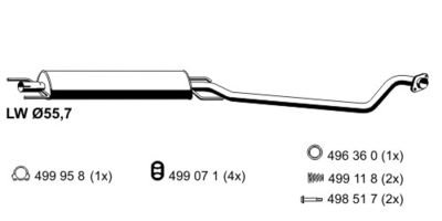 GATES 05-4126 / Flessibile radiatore