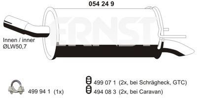 GATES 05-4249 / Flessibile radiatore