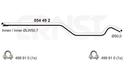 GATES 05-4492 / Flessibile radiatore