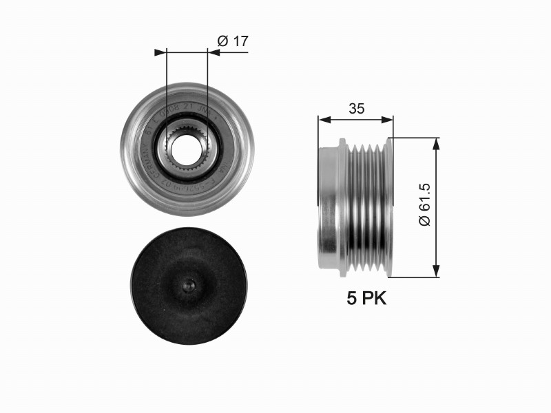 Freewheel device OAP