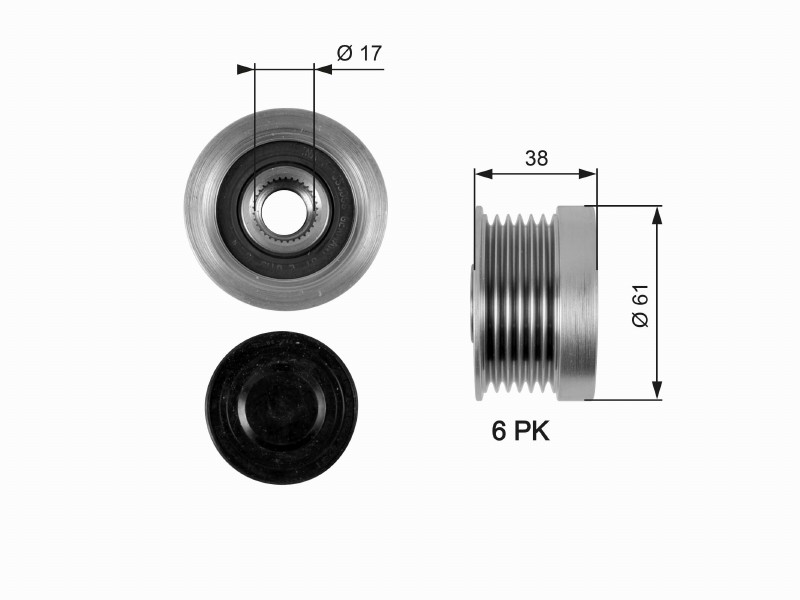 Freewheel device OAP
