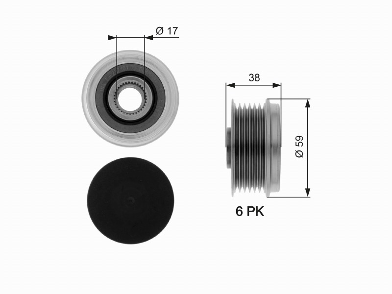 Freewheel device OAP