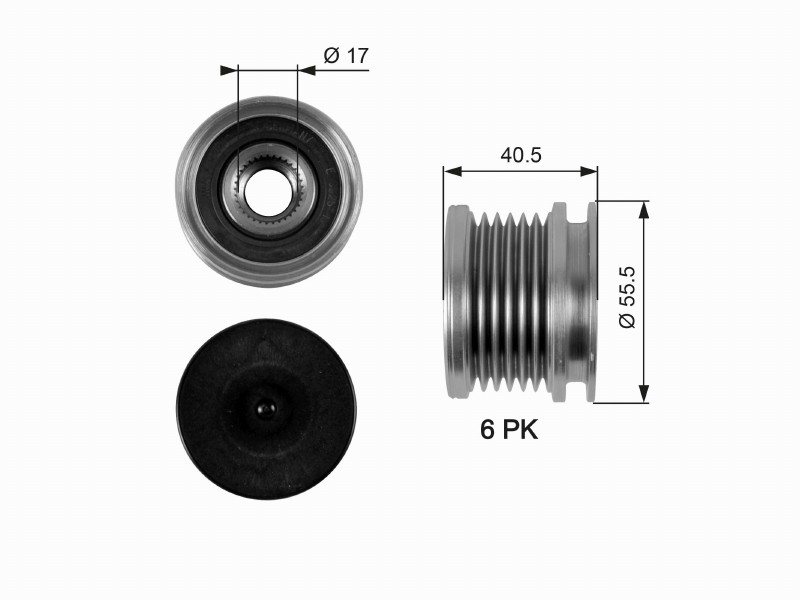 Freewheel device OAP