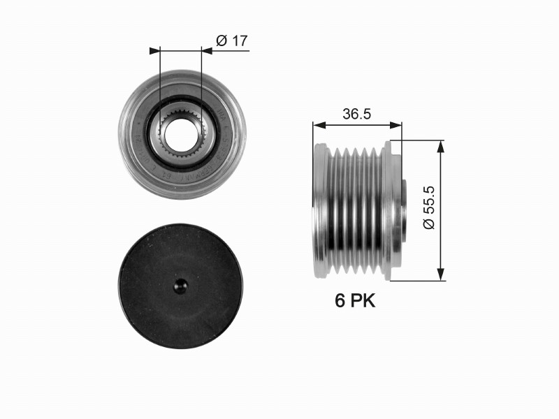 Freewheel device OAP