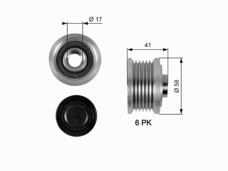 Freewheel device OAP
