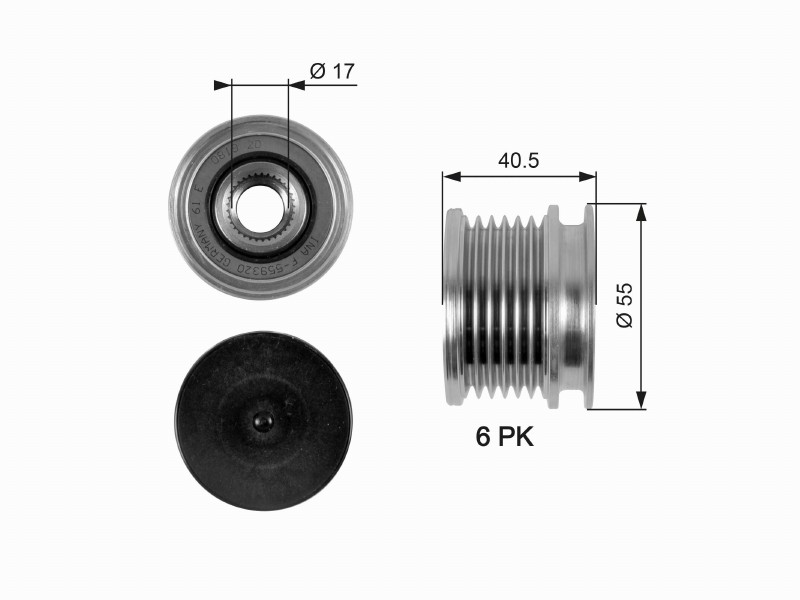Freewheel device OAP