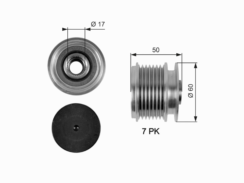 Freewheel device OAP