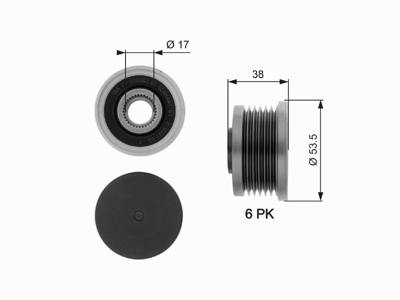 Freewheel device OAP