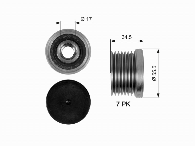 Freewheel device OAP