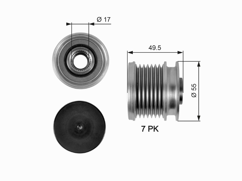 Freewheel device OAP